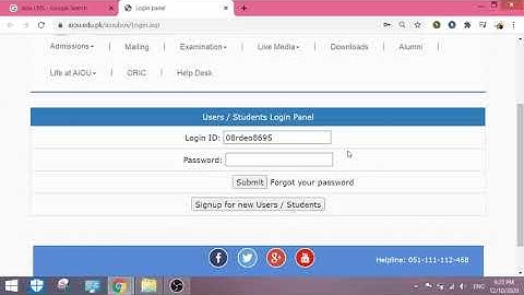Aiou Aaghi Portal Login || LMS Login || Aiou username and password || Aiou Portal username || AIOU