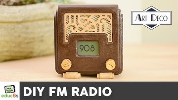 DIY Arduino FM Radio Project with a 3D printed Art Deco enclosure