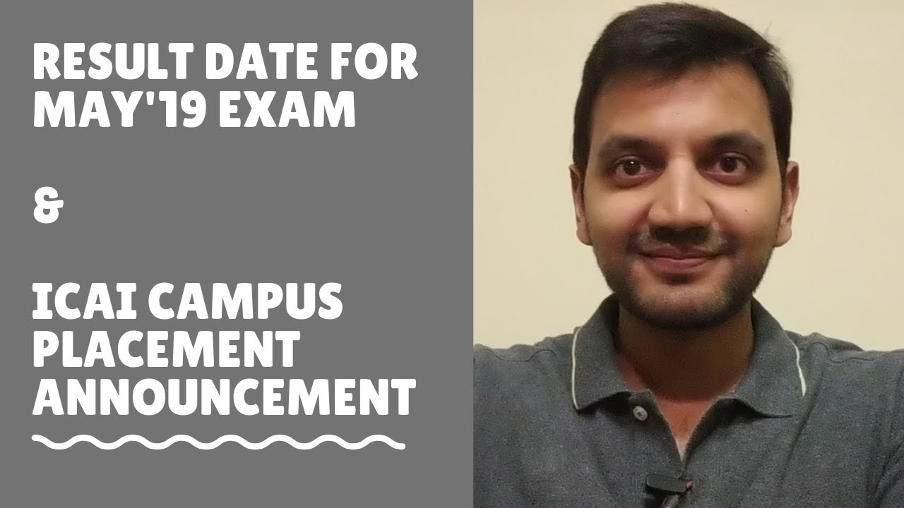 CA results date & placement drive announcement - Must know for Final students