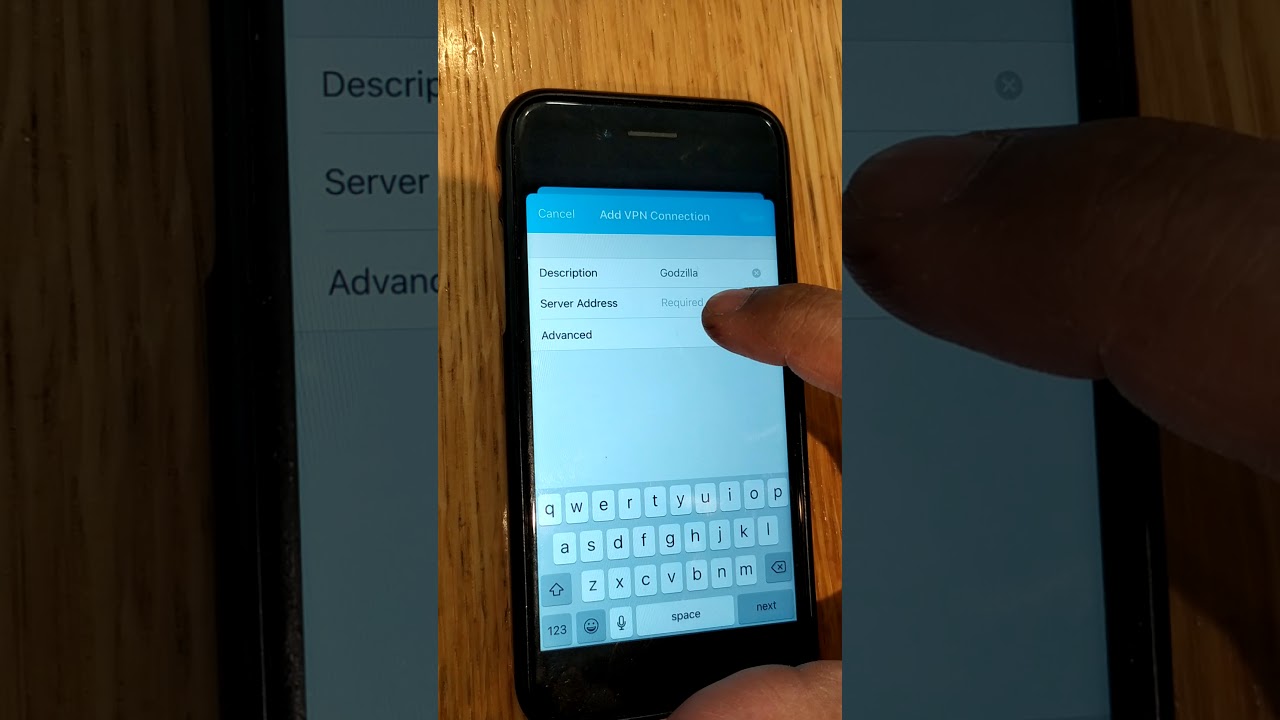 Cisco any connect setup iPhone
