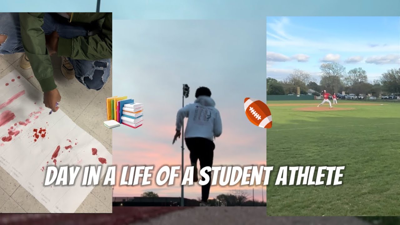Day in a life of a student athlete in highschool - YouTube