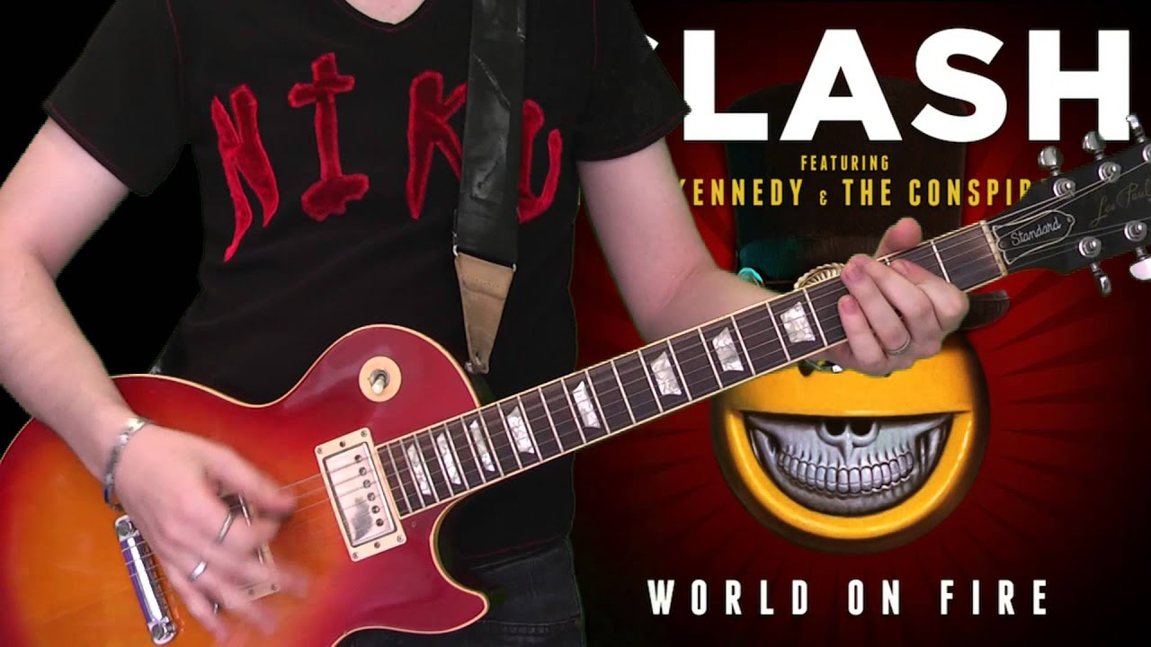 Slash & Myles Kennedy - World On Fire (full guitar cover) video phone beyonce mp3