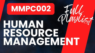 Intro of MMPC002 Human Resource Management | IGNOU MBA TEE Exams | Learning Sessions with RV |