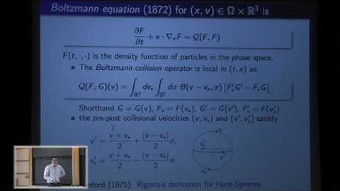 On the Boltzmann equation without angular cut-off - Robert Strain