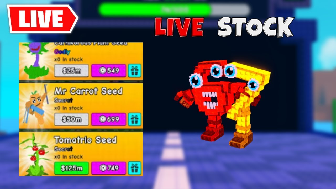 🔴*LIVE* PLANTS VS BRAINROTS STOCK STREAM