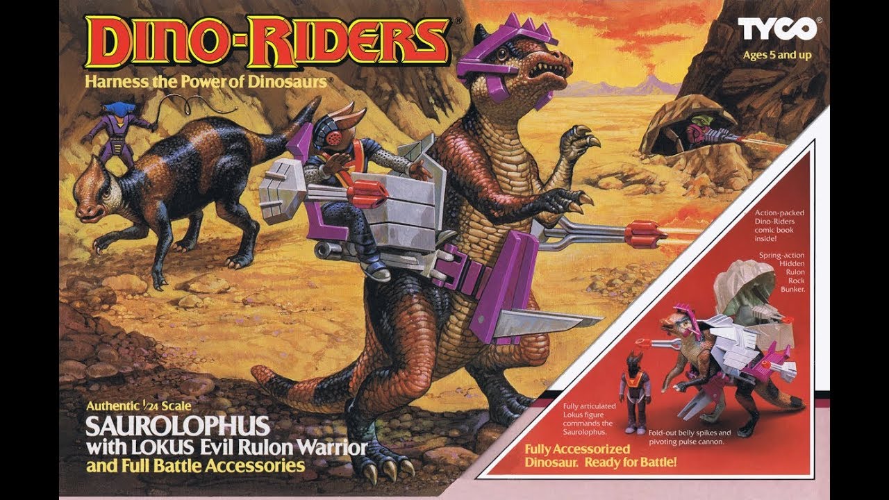 Revision 488: Dino Riders Tyco Saurolophus con Lokus y trampa Rulon ...