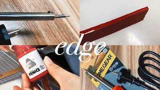 Leather Craft. 다이소 인두로 엣지코트 열마감 해보기 🔌🪛