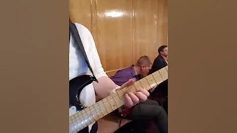 Teresa Webster playing her Fender Strat 'Just A Li...