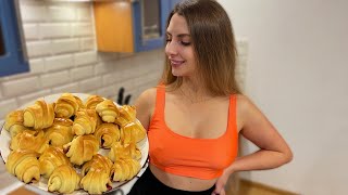 Making Ukrainian Croissant | Easy and Quick Pastry Recipe