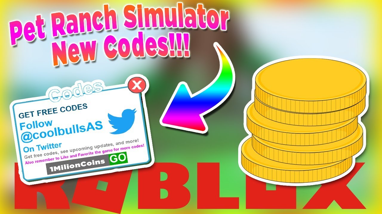 All New Codes Pet Ranch Simulator Roblox Youtube - all new codes pet ranch simulator roblox