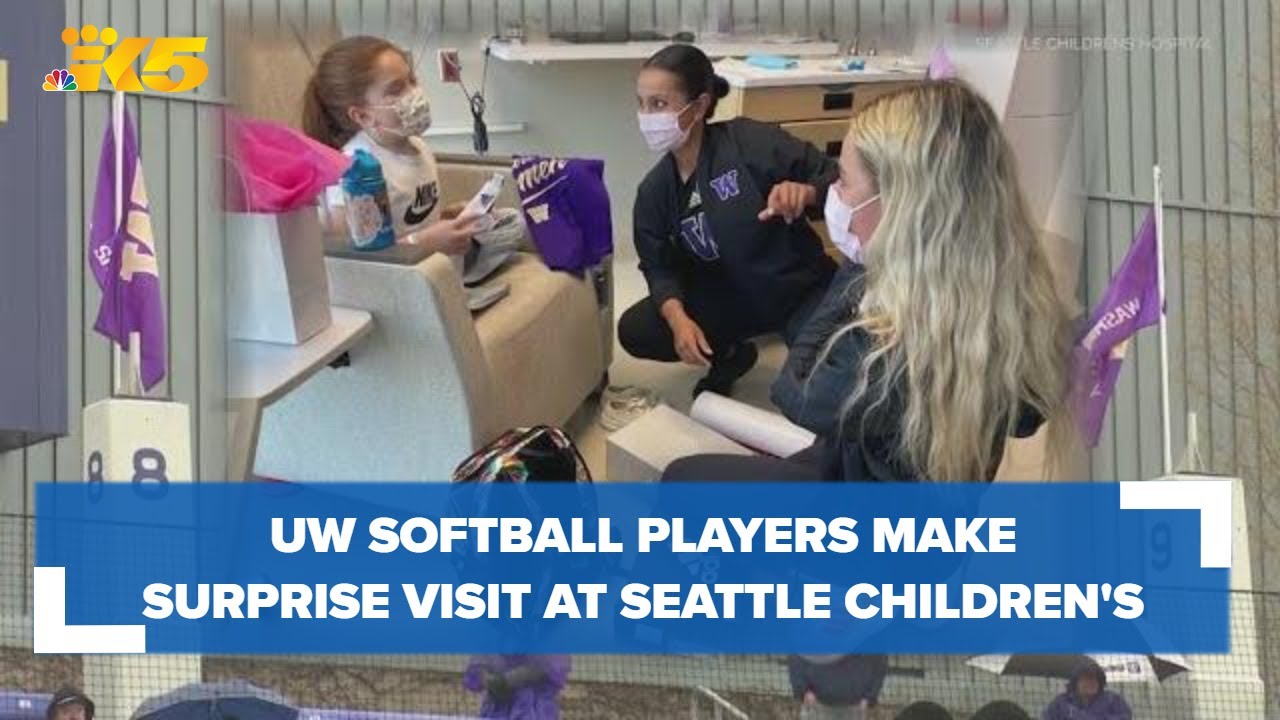 'I can and I will' UW softball players visit Seattle Children's