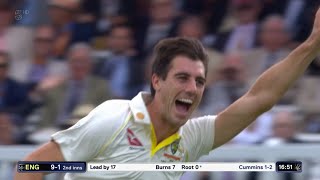 Pat Cummins vs Joe Root - All 14 Wickets / Dismissals | Cricket Bunny