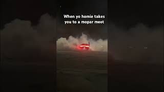 All dodge meets are like this fyp viral v8 funny hellcat dodge mopar dodgechallenger