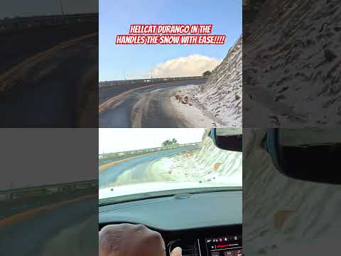 Hellcat Durango In Snow Mode Handles Great In Corners Hellcatdurango Durangohellcat Trending