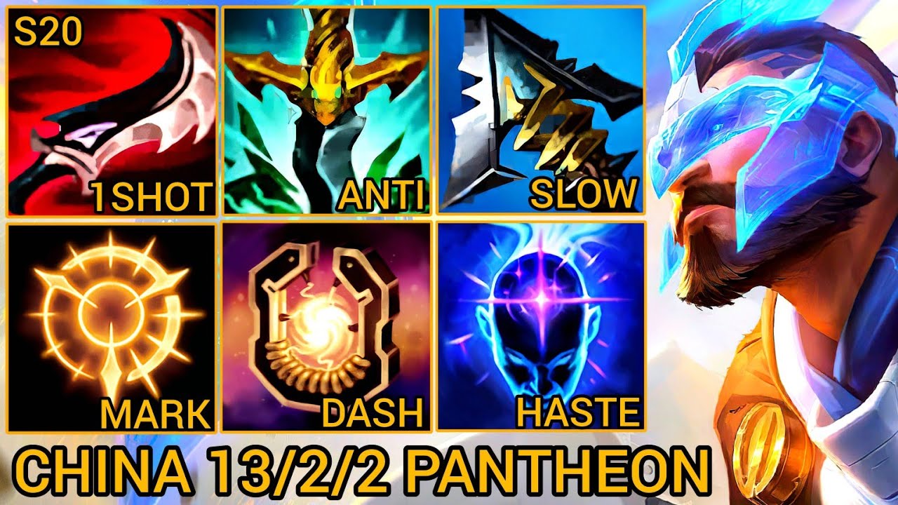 Pantheon MVP Jungle S Rating 13/2/2 - China Wild Rift New Meta Build & Runes By Tiarty