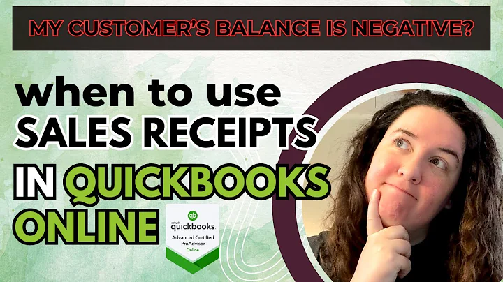 NEGATIVE Customer Balance?? | Sales Receipts in QuickBooks Online | 5 Min Tutorial