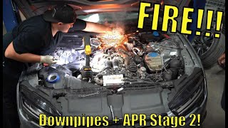 Our Audi S7 caught on fire while tuning!!!