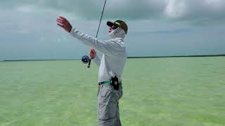 The Ready Position for saltwater fly fishing 