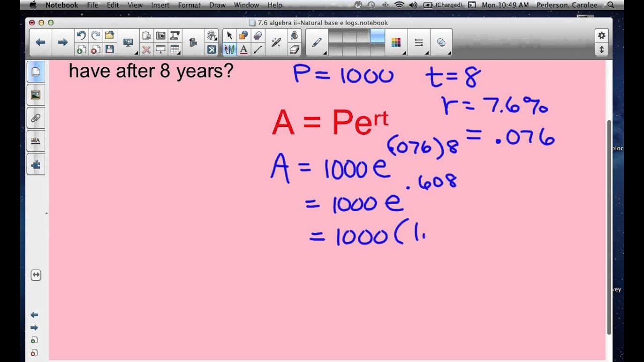 Pert Math Equation