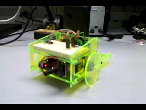 Acrylic Truckbot Uses Android For Compass Heading