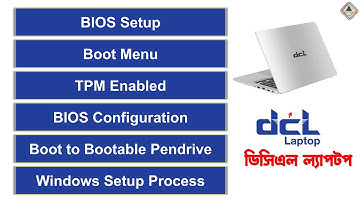 DCL Laptop UEFI BIOS Setup Bangla | DCL Laptop Boot Setup | Computer UEFI Setup | Ahsan Tech Tips