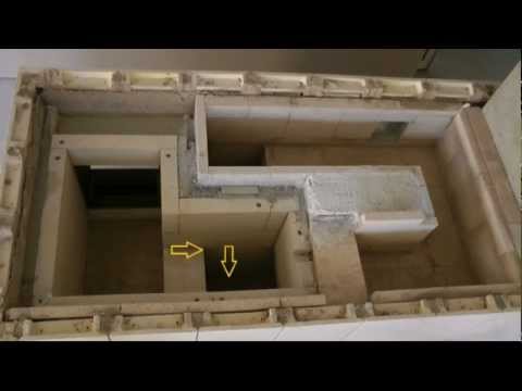 Aufbau eines Kachel - Grundofens