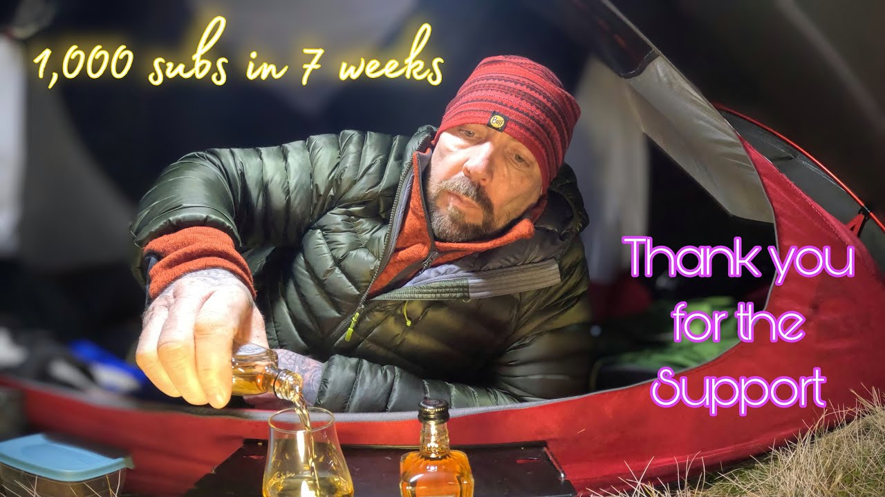 A Whisky and a Wet & Windy Wild Camp to Celebrate!