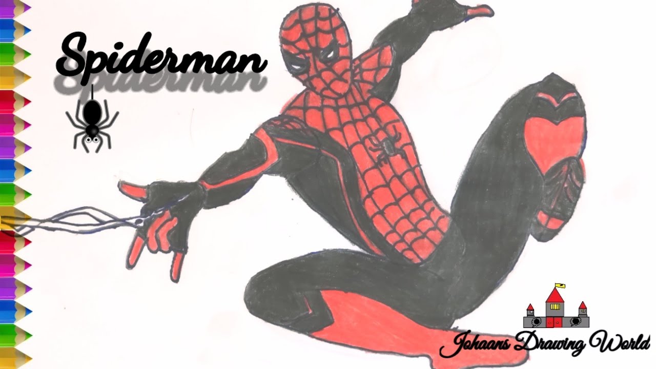 Draw a Spiderman - YouTube