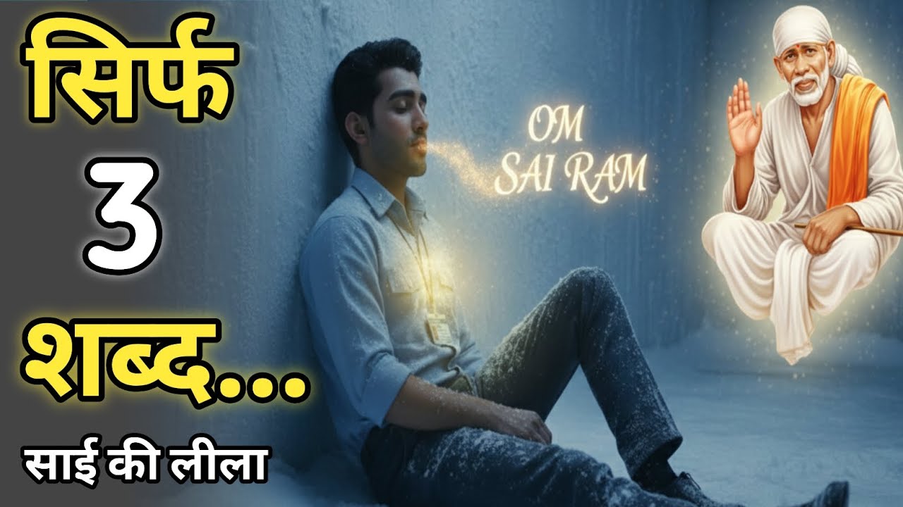 सिर्फ तीन शब्दों ने बचाई जान! | 3 Words Saved a Life | साईं बाबा की लीला |