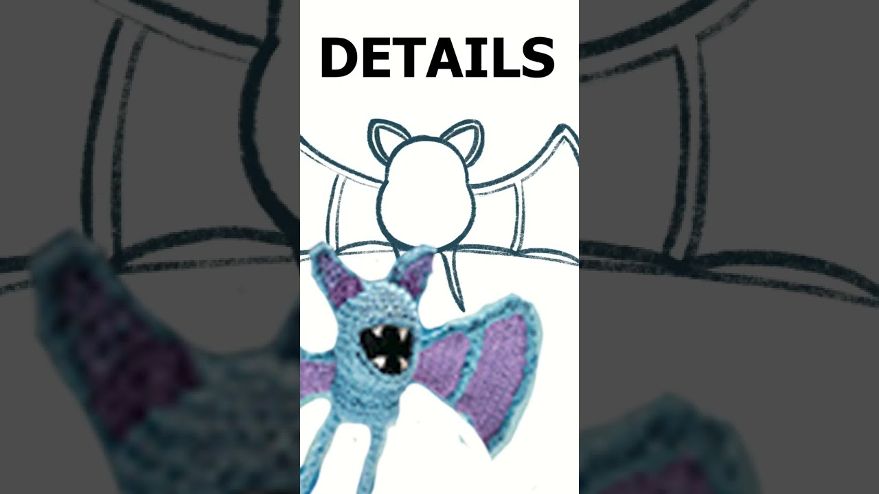 MORE Pokemon Fan Art! Drawing Zubat, the Bat PKMN 