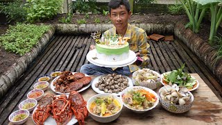Chúc mừng sinh nhật Ku Minh. 5 MÓN TÔM HÙM, CUA BIỂN, SÒ HUYẾT, NGHÊU, GÀ - Bin Đen Miền Tây # 457
