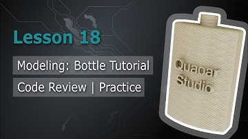 Lesson 18: OpenCascade "Bottle" tutorial | Code review | Tricks & Tips | Modeling