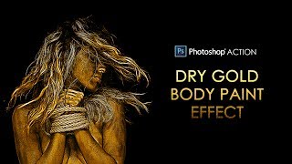 Photoshop Action: Dry Gold Body Paint Effect for Dramatic Portraits - Free Download Photoshop Action: Dry Gold Body Paint Effect for Dramatic Portraits - Free Download