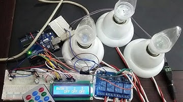 IR remote controlled home automation system using arduino