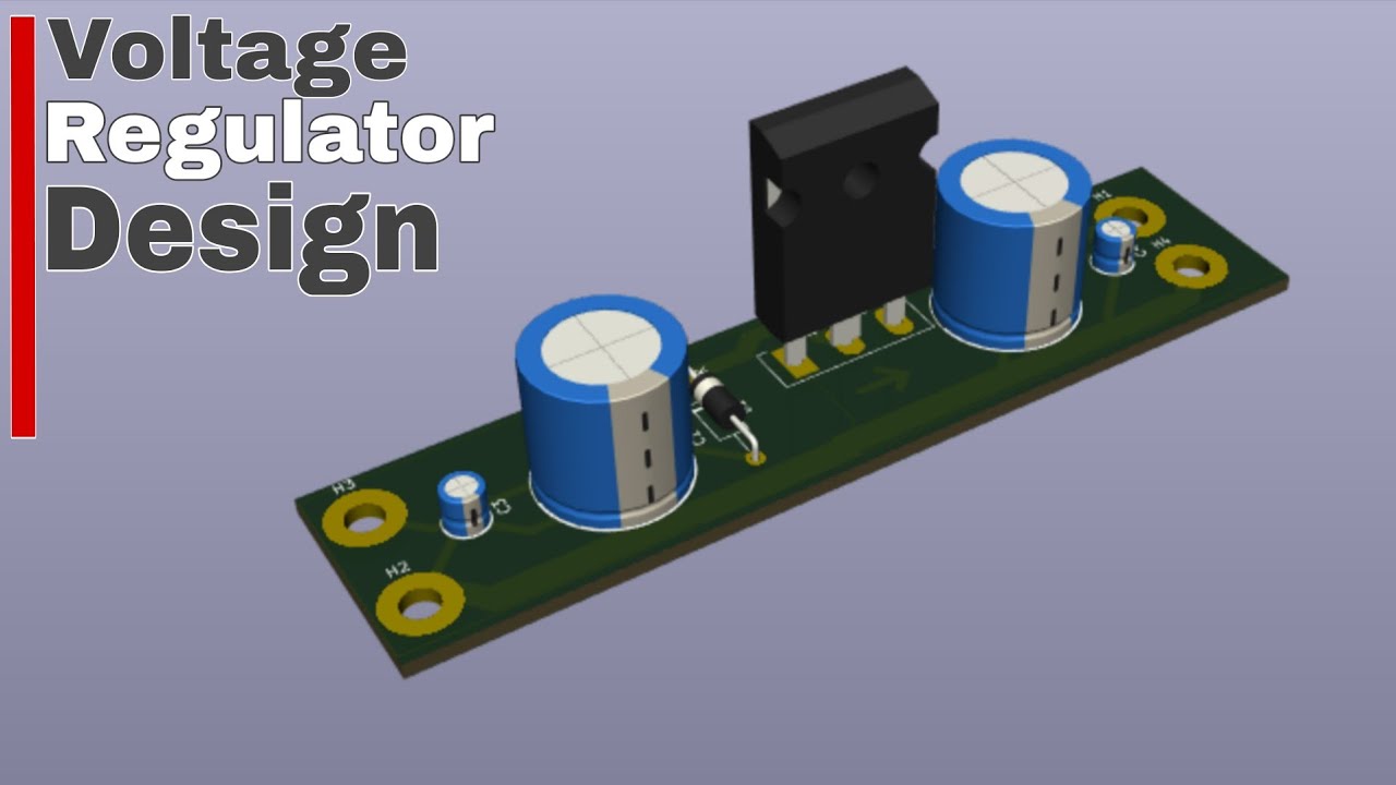 Linear Voltage regulator 8-24V to 5V || DIY Module - YouTube