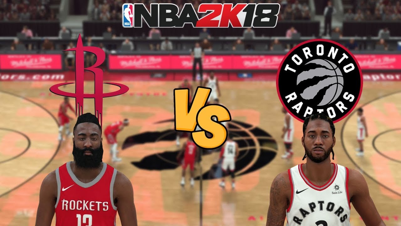 NBA 2K18 - Houston Rockets vs. Toronto Raptors - Full Gameplay (Updated ...