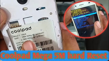 Coolpad MEGA 5M Ko Hard Reset Kese Kare / How To WIPE DATA FACTORY RESET coolpad 1804 Modal Phone