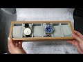 手錶盒 木質無蓋手錶收納盒(6支裝)【NAWA46】 product youtube thumbnail