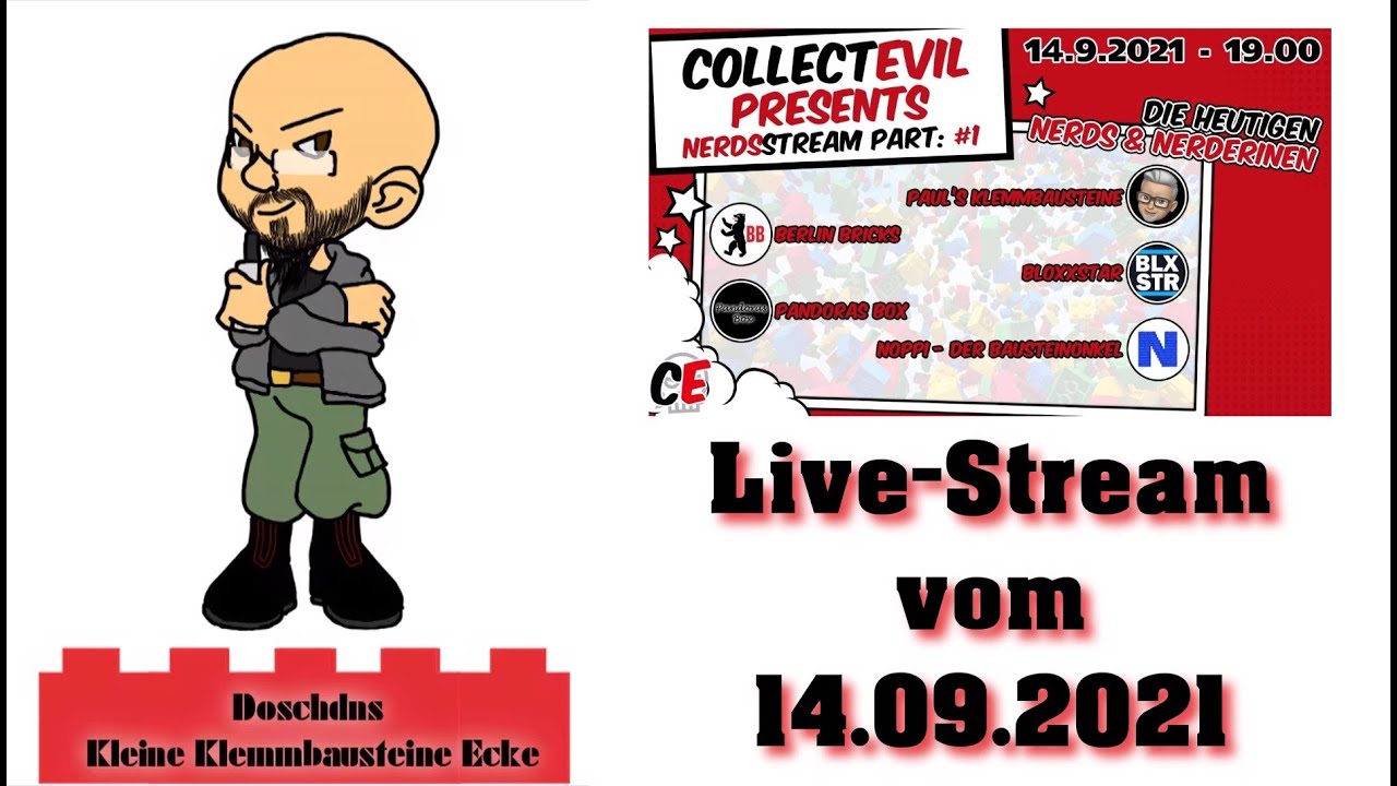 COLLECTEVIL presents  NERDSSTREAM PARTS  #1 - Live-Stream vom 14.09.2021