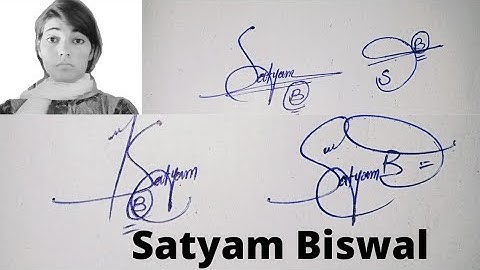Satyam Biswal name signature#passport  signature style#name signature with arooj