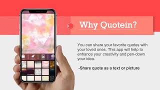 Quotein - 100% Offline Quotes Creator Promotion Video screenshot 2