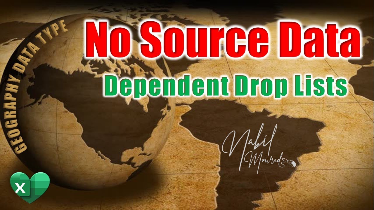 Dependent drop list without source data geography data type youtube