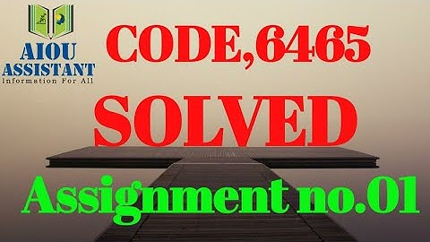 Aiou solved Assignment autumn 2020 || BED solved Assignment Autumn 2020