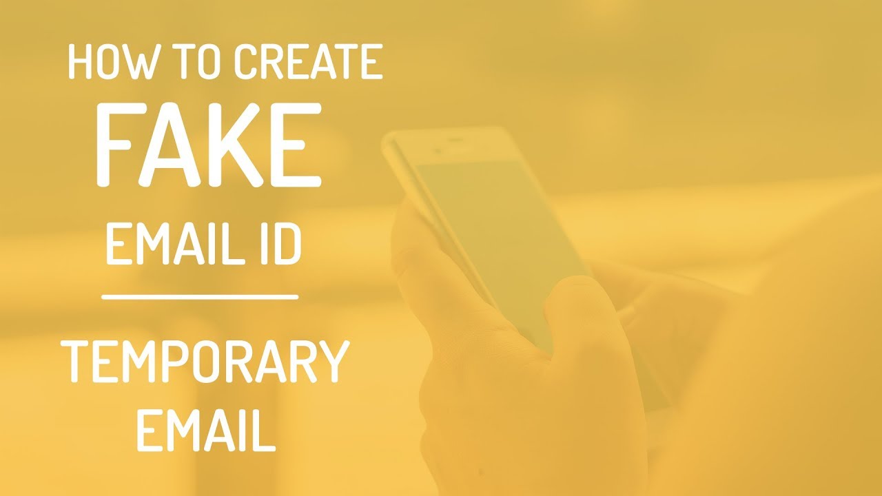 How To Create Fake Email Id Without Any Registration Temporary Email Youtube - fake email generator for roblox