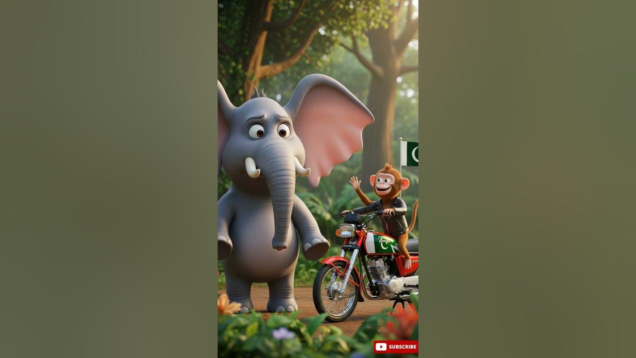 14 August Madness – Monkey’s Loud Ride! 🎉🐵 #ai #shorts #monkey #14august