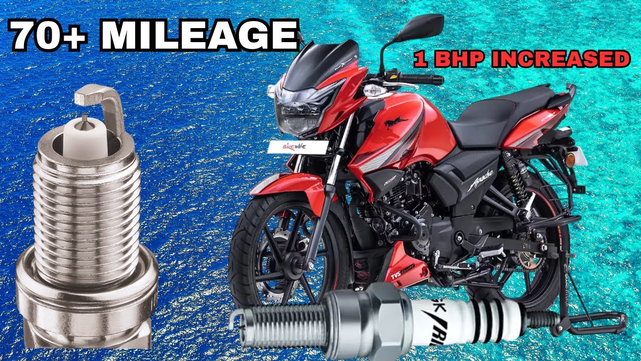 NGK Iridium Spark Plug in Apache RTR 160/180/160 4V 😃| Bs6 Bikes Mileage Increased 😃😃|