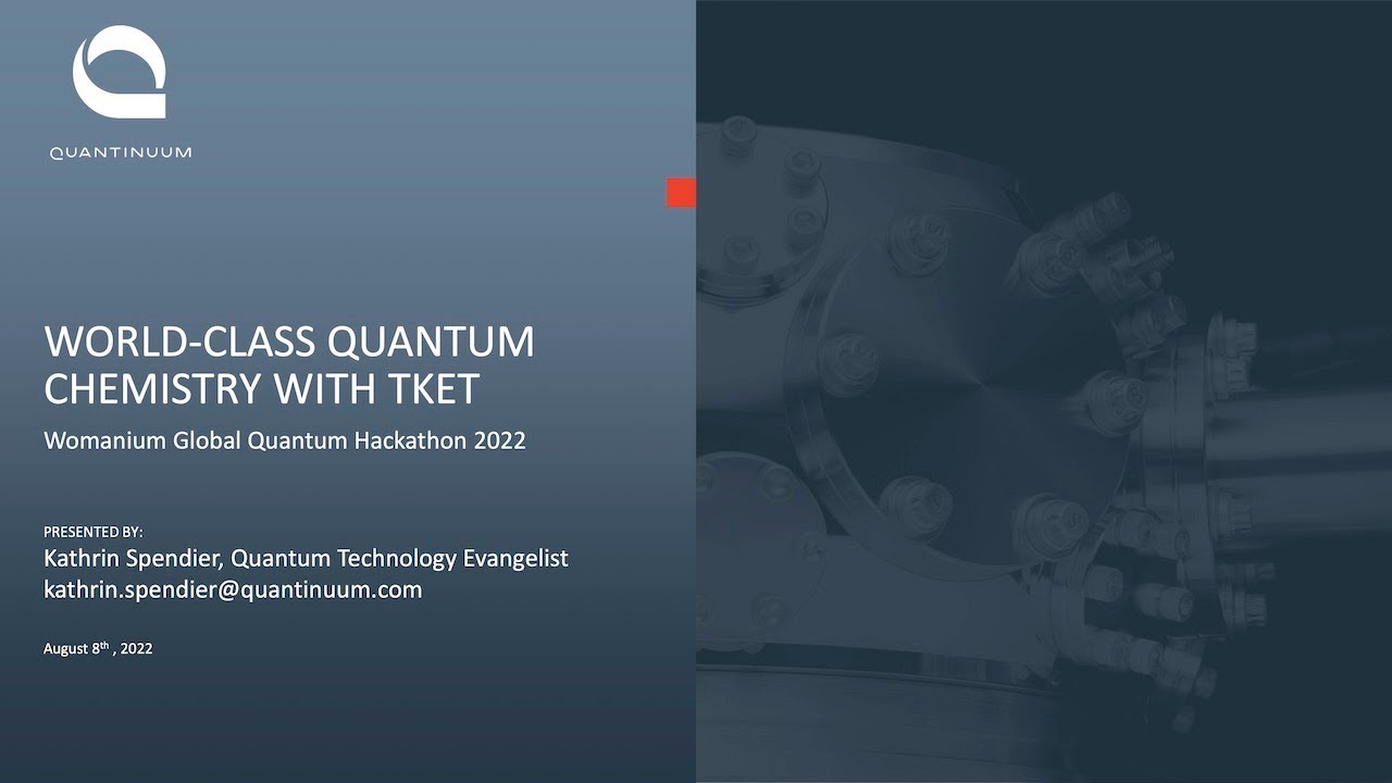 WOMANIUM QUANTUM ❯ Quantinuum Hackathon Challenge ❯ World-Class Quantum Chemistry with TKET