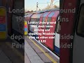 London Underground 1995 stocks arriving and departing Woodside Park on either side 3.3.25