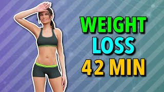 Download lagu 42 Minutes Weight Loss Workout – Slow Exercise at Home