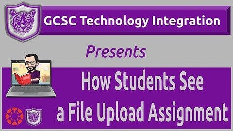 How Students See a File Upload Assignment Created From a GCSC Template